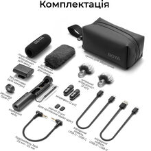 Беспроводной микрофон BOYA Magic-03 Type-C/TRS Black
