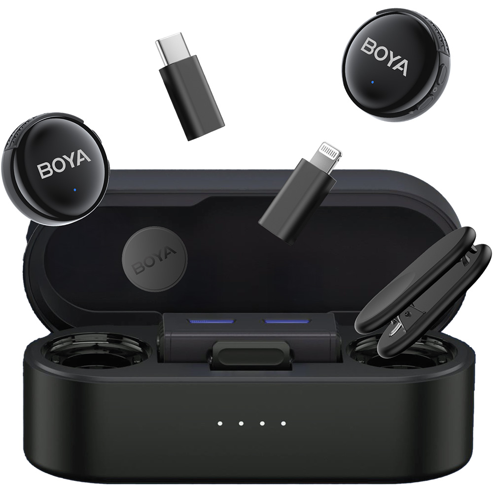 Микрофон BOYA LINK 3-01 Type-C/TRS/Lightning Black