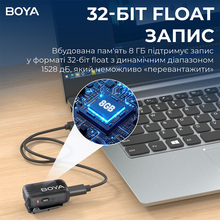 Микрофон BOYA MIC 2-02 Type-C/TRS Black