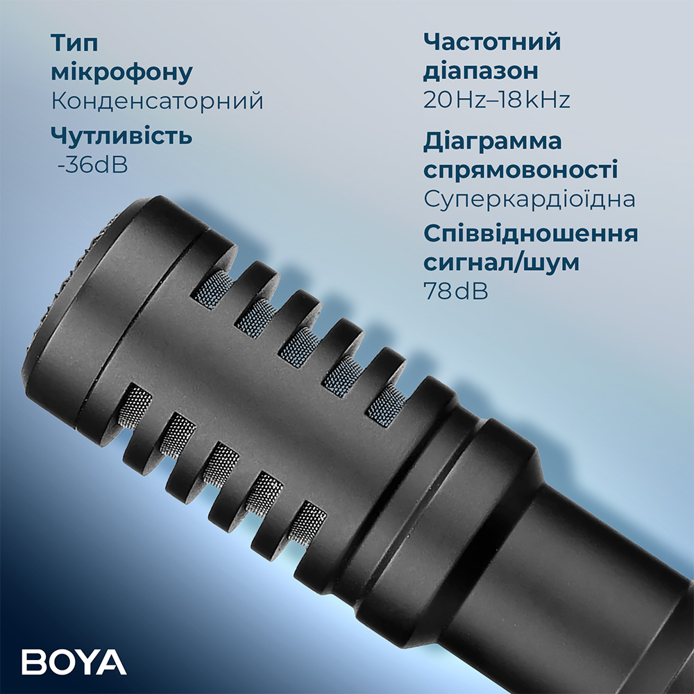 В Фокстрот Микрофон BOYA BY-MM1+