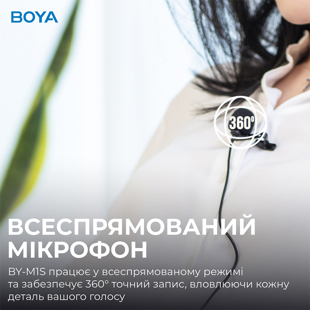 Фото Микрофон BOYA BY-M1S Black