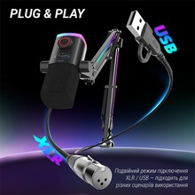 Микрофон FIFINE AM8PROT USB/XLR Black