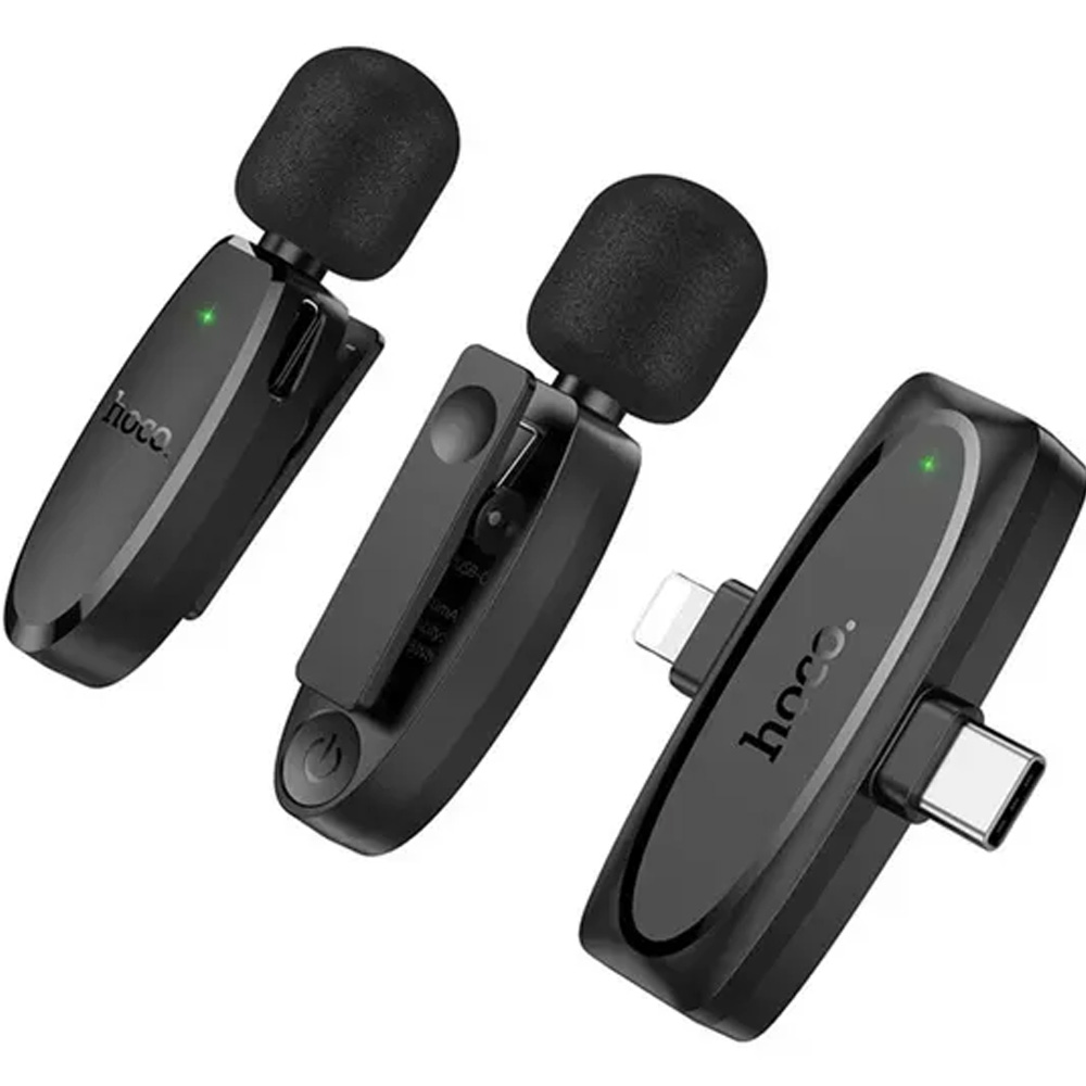 Микрофон HOCO L15 iP/Type-C Black (6942007638623) Тип петличный