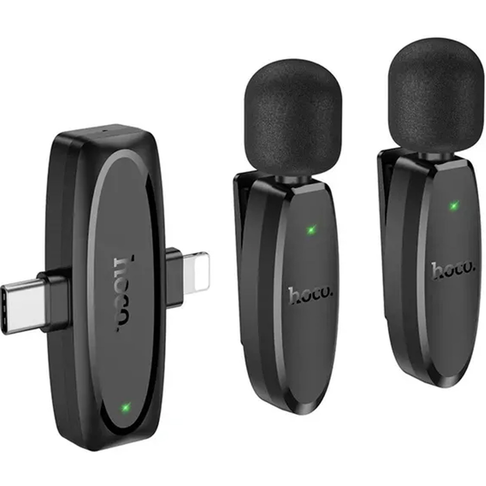 Микрофон HOCO L15 iP/Type-C Black (6942007638623)