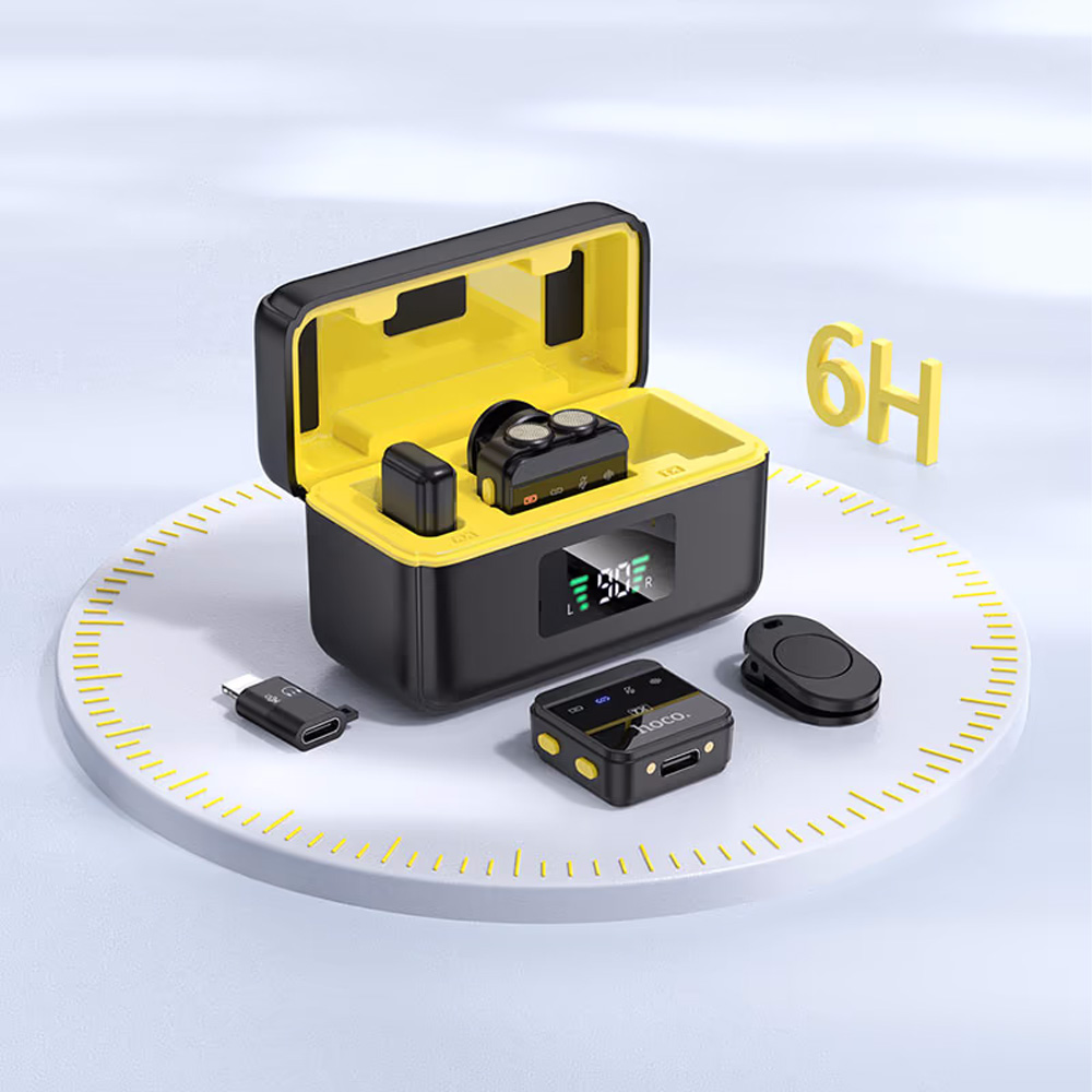 Микрофон HOCO L17 iP/Type-C Black (6942007645997) Тип петличный