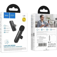Мікрофон HOCO L20 iP Black (6942007655484)