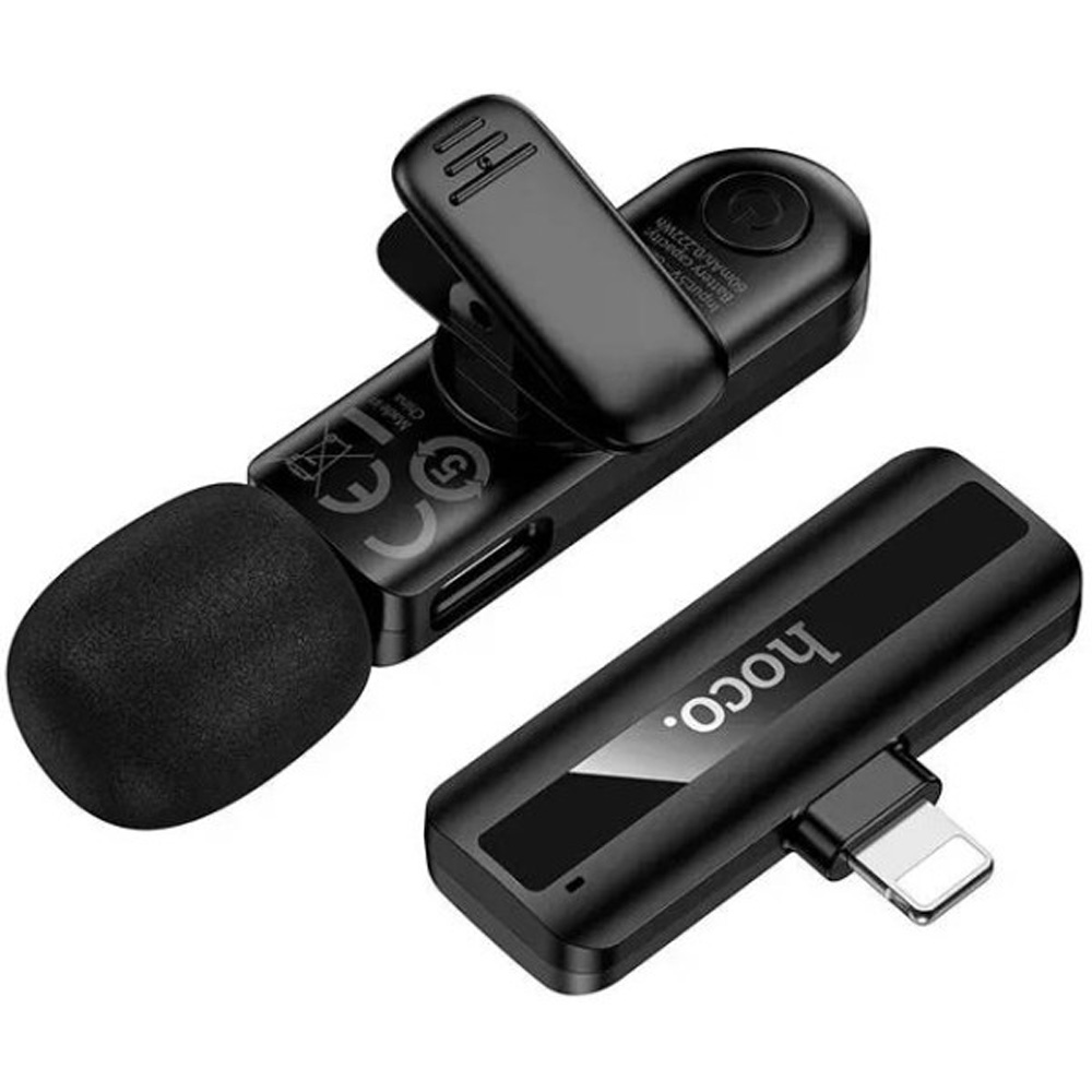 Мікрофон HOCO L20 iP Black (6942007655484) Тип петличний