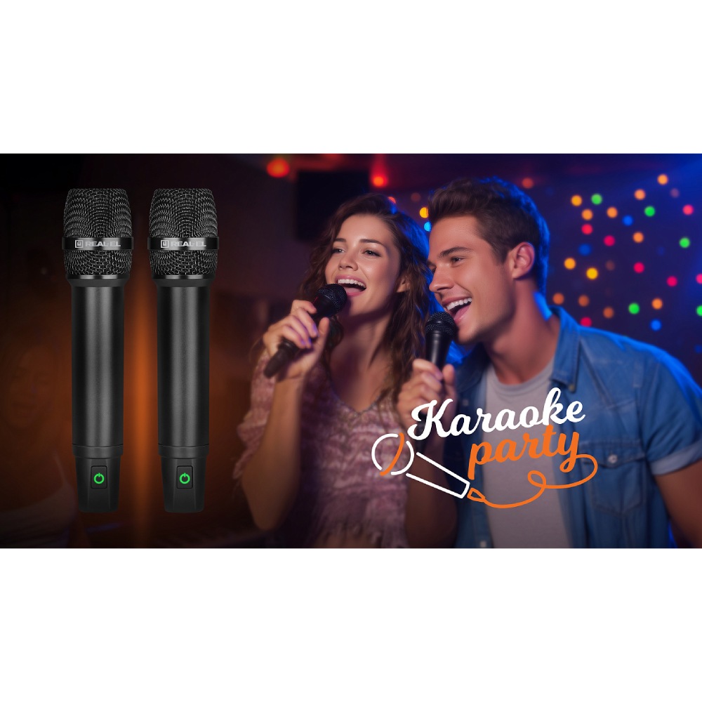 В интернет магазине Набор микрофонов REAL EL KM-850 2 шт Black (EL121900002)