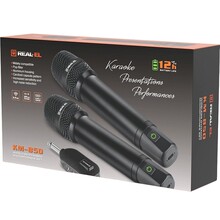 Набор микрофонов REAL EL KM-850 2 шт Black (EL121900002)
