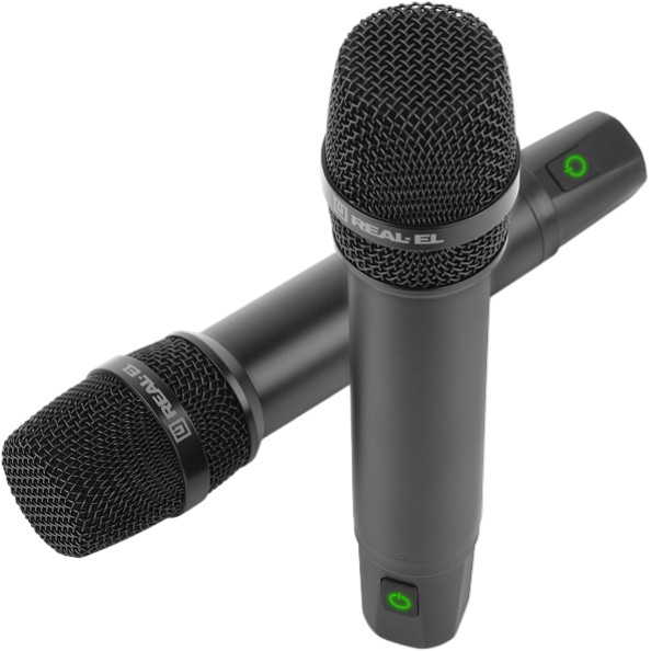 Внешний вид Набор микрофонов REAL EL KM-850 2 шт Black (EL121900002)