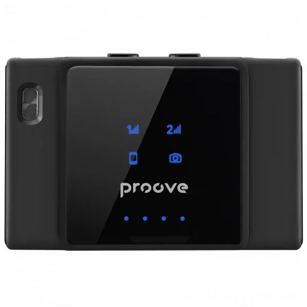 Мікрофон петличний PROOVE ToneLine Black (PTWM00000201) Додатково роз'єм: Lightning, Type-C, AUX; ємність акумулятора корпусу 230 мАг; ємність акумулятора мікрофона 80 мАг; розмір виробу: 34 х 35 х 16 мм; співвідношення сигнал/шум: 65 дБ