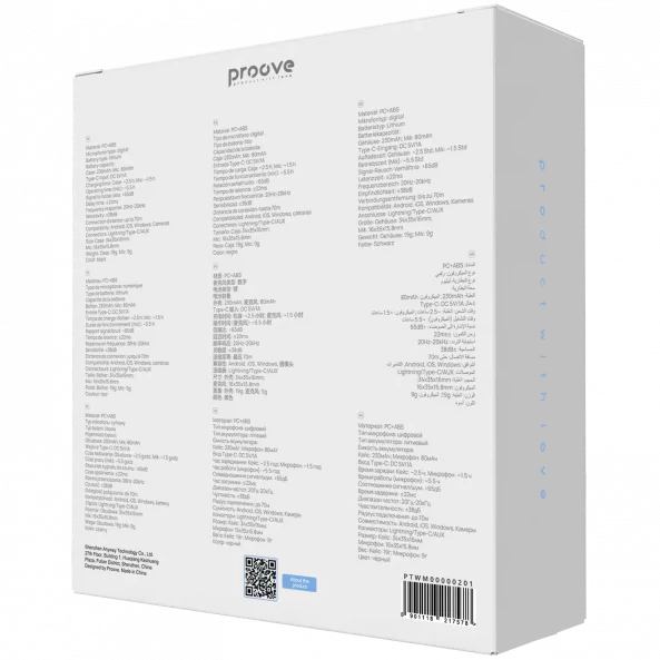 Фото Мікрофон петличний PROOVE ToneLine Black (PTWM00000201)