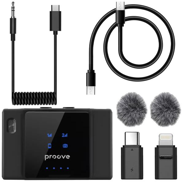 Мікрофон петличний PROOVE ToneLine Black (PTWM00000201) Матеріал Пластик