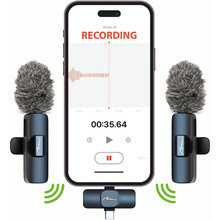 Микрофон Media-Tech MT416 USB-C/Lightning 2-Pack Micro-Mic Duo Black