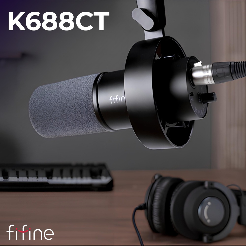 Мікрофон FIFINE K688CT USB/XLR Black ᐉ купити в FOXTROT ⁕ ціни