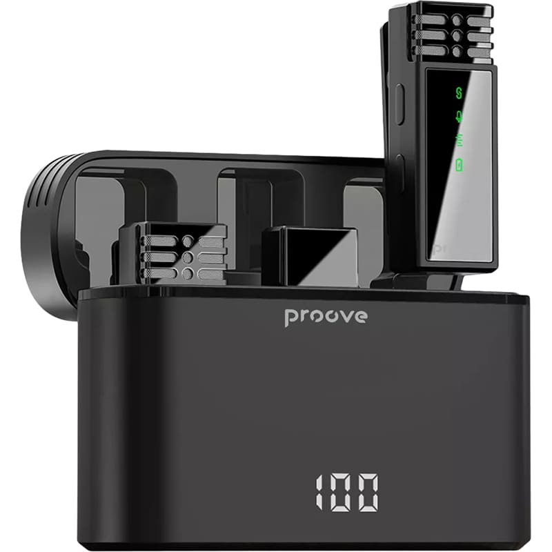 Мікрофон PROOVE Record Type-C Black (PMRC00010202) Тип петличний