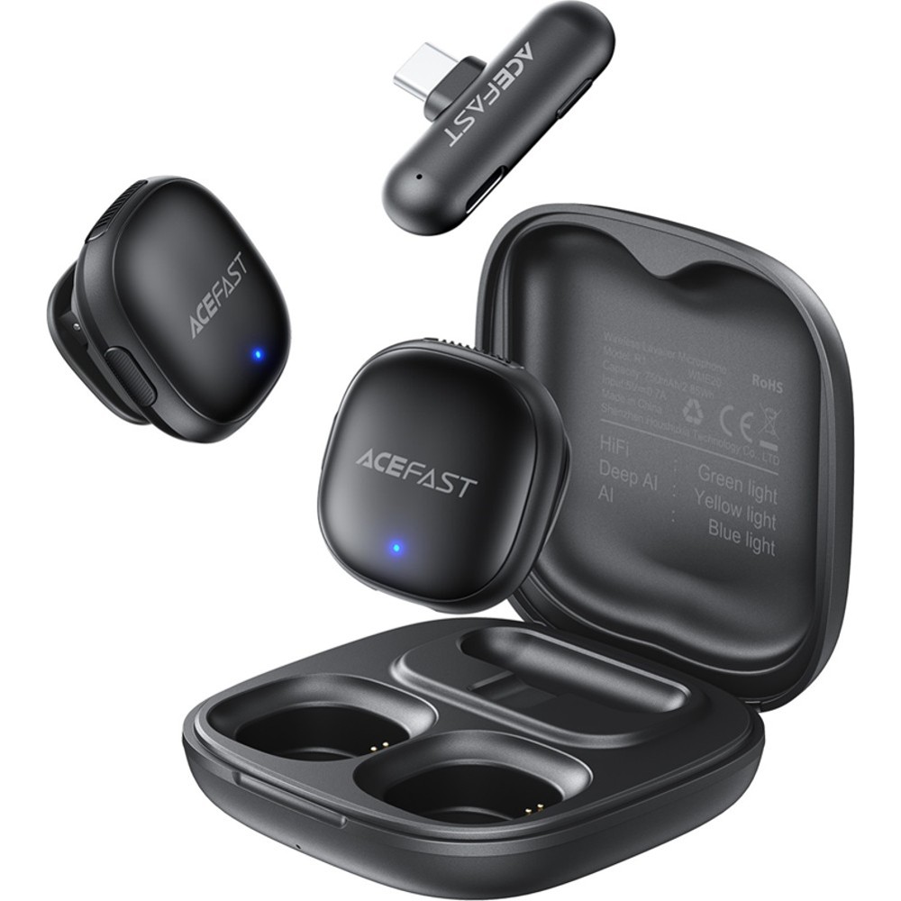 Микрофон ACEFAST R1 Black (6974316284895) Тип петличный