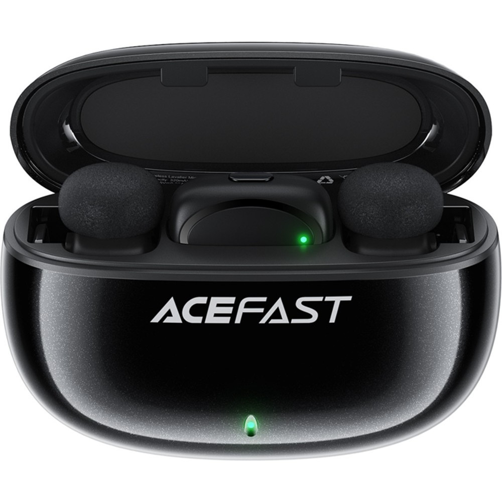 Микрофон ACEFAST R2 Black (6974316284901) Комплектация микрофоны (2 шт.); приемник; зарядный кейс