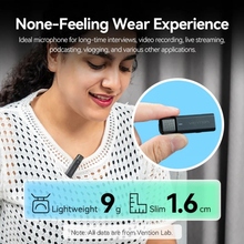 Мікрофон VENTION USB-C 2-Pack Wireless Lavalier with Charging Case Black (NCAB0)