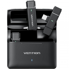 Купить в Кривом Роге - Микрофон VENTION USB-C 2-Pack Wireless Lavalier with Charging Case Black (NCAB0)