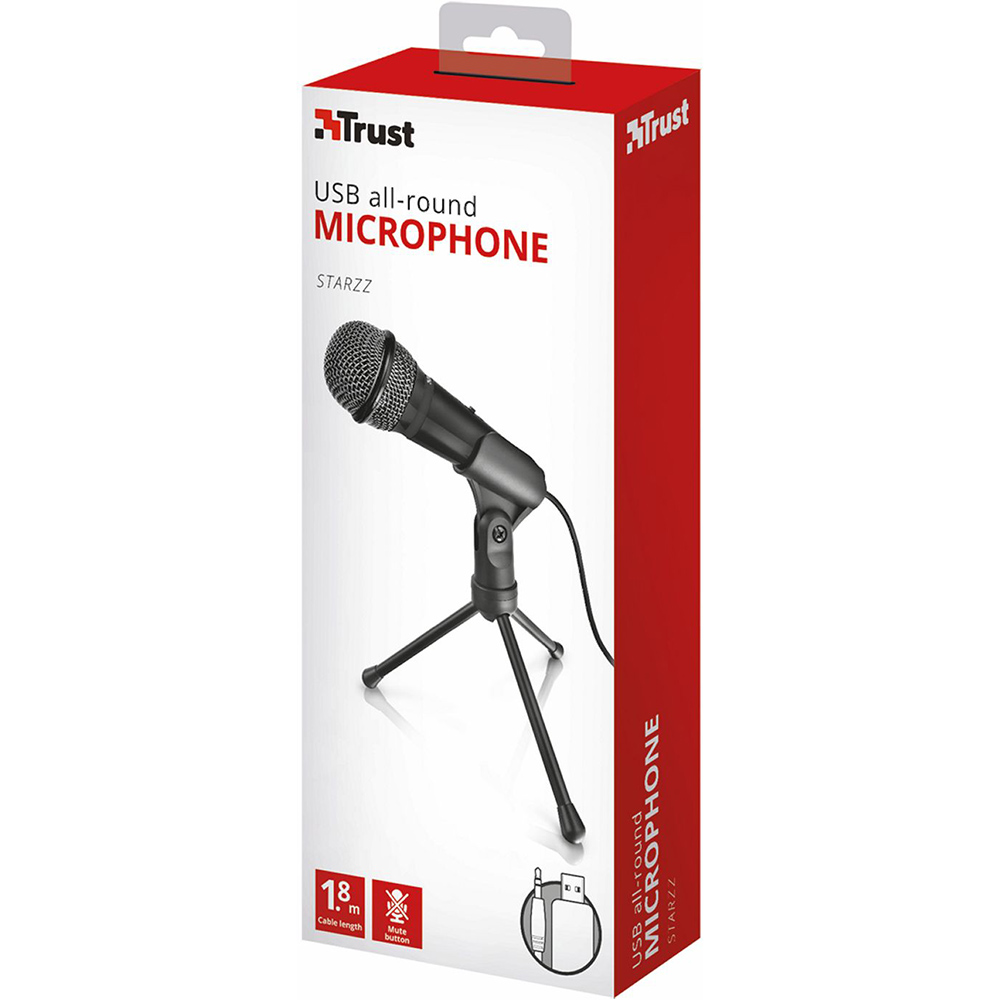 Фото 4 Мікрофон TRUST Starzz USB all-round Microphone (21993)