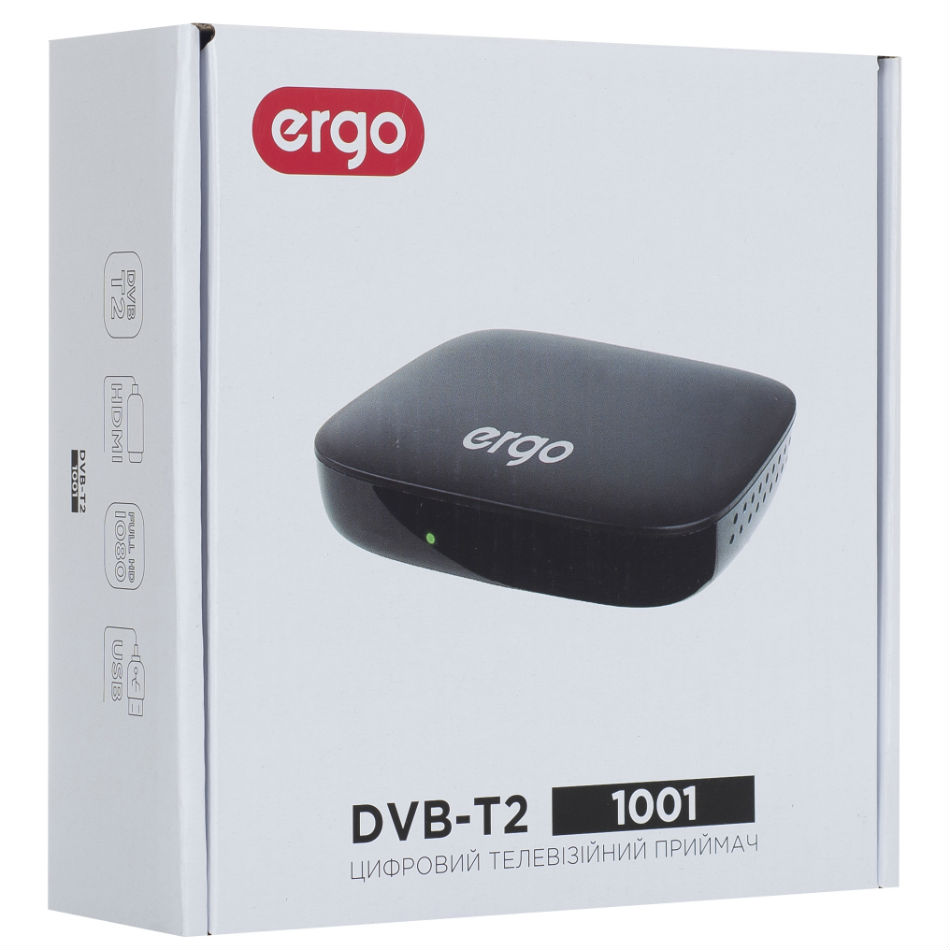 Заказать Цифровой тюнер ERGO DVB-T2 1001