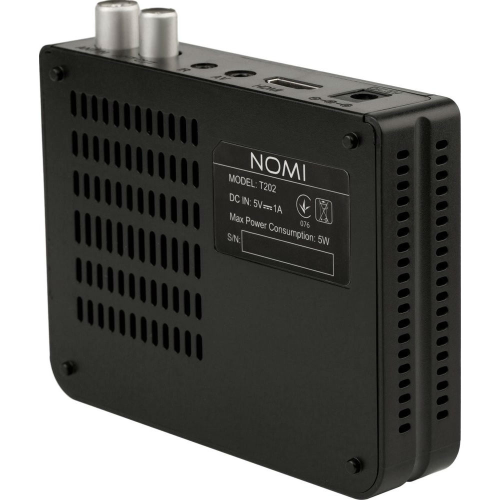 ТВ-тюнер NOMI T202 Black Роз'єми HDMI