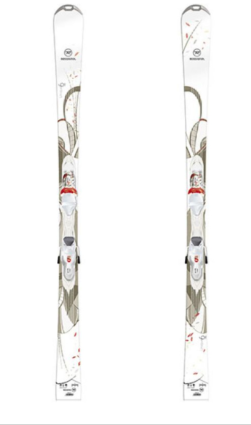 Лижі гірські Rossignol UNIQUE 6 W XEL/XEL SAPH 110 L WHT RED 142 (RACIC02/RCCD055) + кріплення