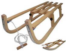 Зимові санки ALPENGAUDI Alpen wooden foldable sled 110