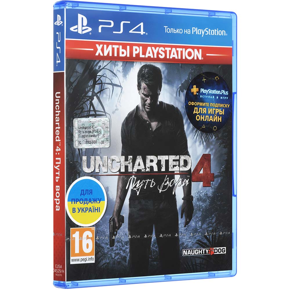 Гра Uncharted 4: Путь вора для PlayStation 4 русская версия Популярні серії Uncharted