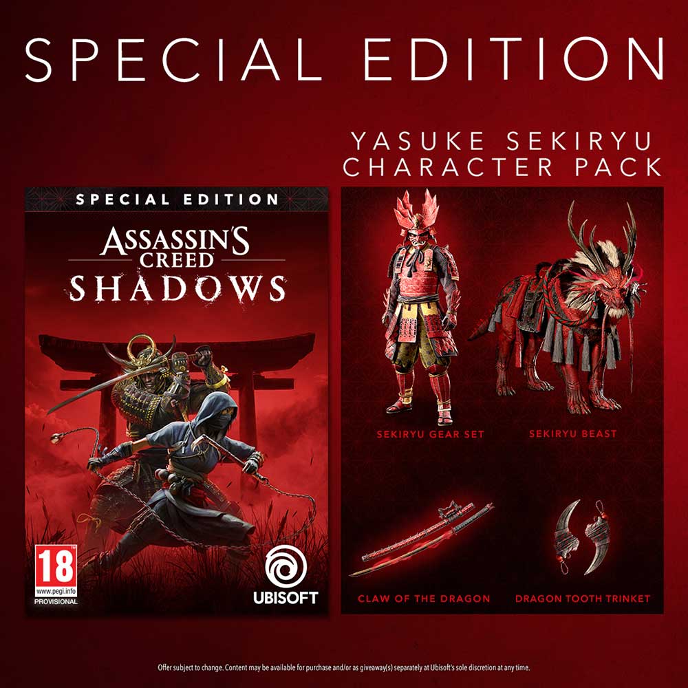 Гра Assassin's Creed Shadows Special Edition для PS5 Тип видання стандартне видання