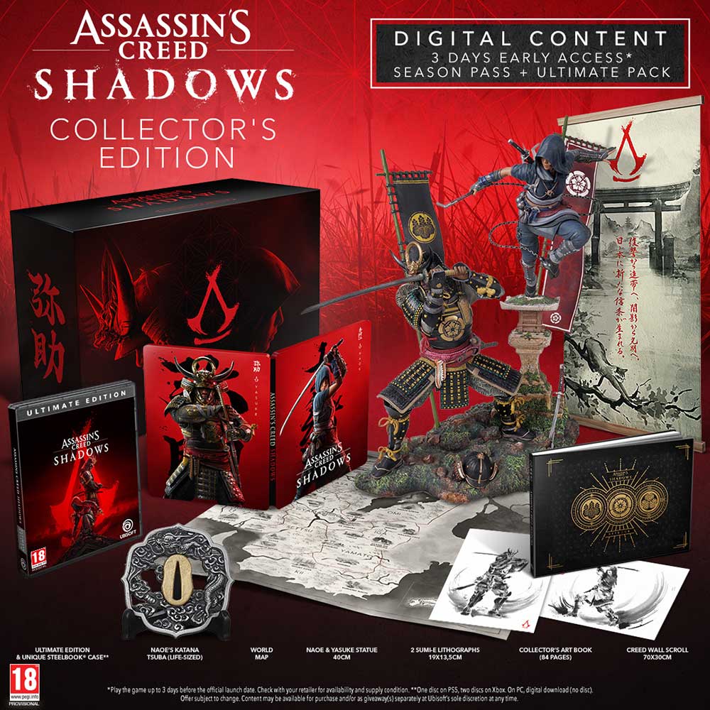 Гра Assassin's Creed Shadows Collector's Edition для Sony PlayStation 5 (PS5) Популярні серії Assassin's Creed