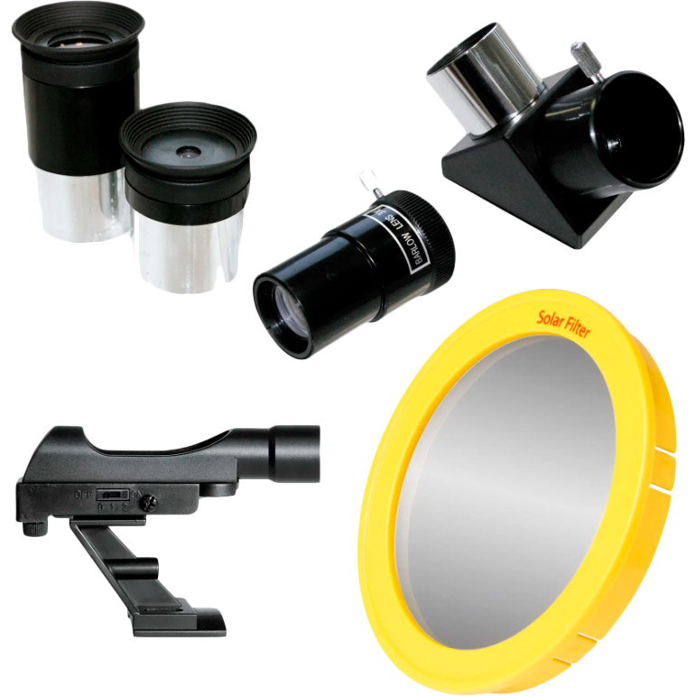 В Україні Телескоп Bresser Quasar 80/900 EQ Refractor Solar Carbon із сонячним фільтром та адаптером для смартфона (4780909)