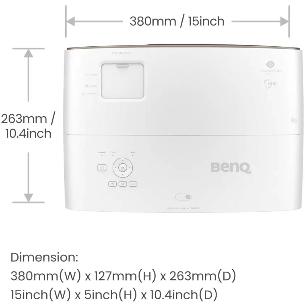 Замовити Проектор BENQ W2710 White/Beige (9H.JPY77.38E)