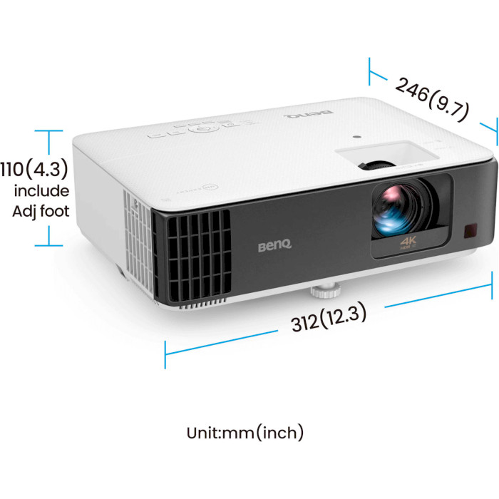Внешний вид Проектор BENQ TK700ST Gray (9H.JP877.17E)