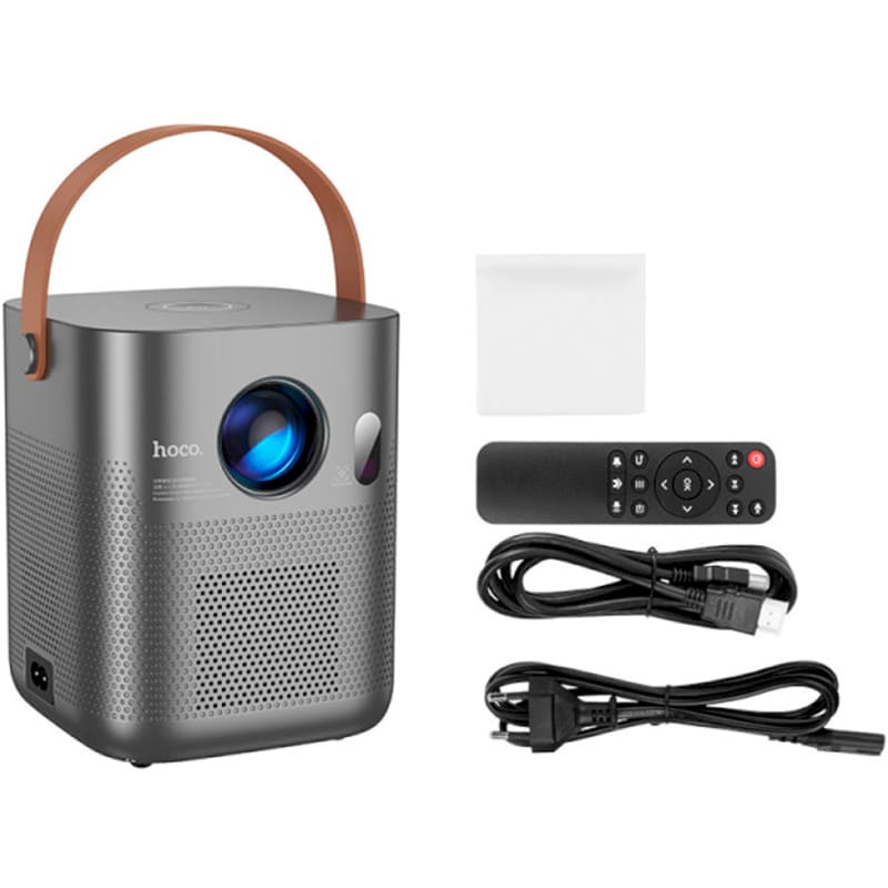 Зовнішній вигляд Проектор HOCO DT4 Smart Projector Android Version EU Silver (6942007645126)