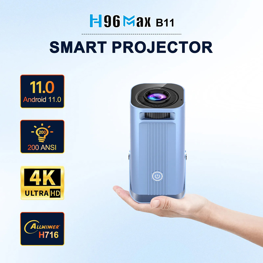 Проектор H96 MAX B11 Blue (H96 MAX_B11) Базовое разрешение 1280 x 720