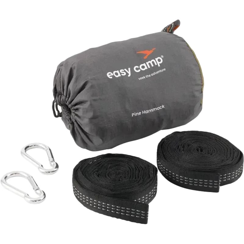Гамак EASY CAMP Pine Hammock XL (480090) Дополнительно Стропы с регулируемыми петлями позволяют найти оптимальную высоту подвеса