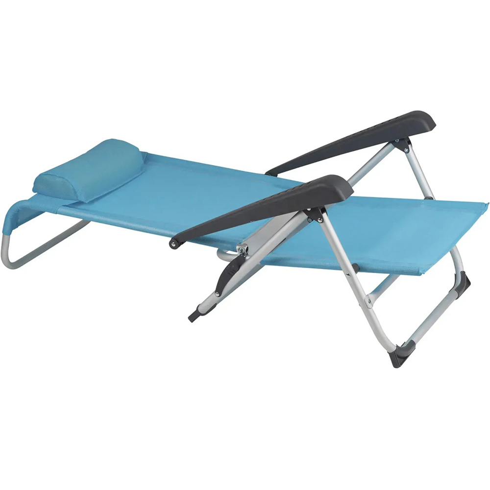 Кресло раскладное BO-CAMP Saint-Tropez Blue (1204784) Кресло раскладное BO-CAMP Saint-Tropez Blue (1204784) Дополнительно регулируемая спинка с 8 положениями (включая полностью горизонтальное); съемный регулируемый подголовник; ножки подходят для жесткой и песчаной поверхности; легкий алюминиевый каркас; компактные размеры в сложенном виде