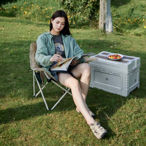 Зовнішній вигляд Стілець складаний NATUREHIKE Stellaluna T01 CNH23JU13002 Beige (6927595789063)