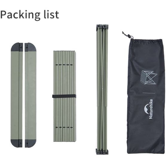Стол складной NATUREHIKE CNK2450JJ013 M Gray (6976507663267) Стол складной NATUREHIKE CNK2450JJ013 M Gray (6976507663267) Материал каркаса алюминий