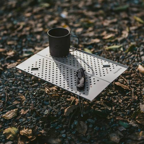 Стіл складний NATUREHIKE CNK2450JJ024 Silver (6927595788776) Матеріал стільниці алюміній