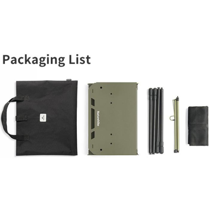 Стол складной NATUREHIKE CNK2450JJ025 Olive (6977465868855) Тип столы