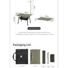 Стол складной NATUREHIKE CNK2450JJ025 Black (6977465868800) Стол складной NATUREHIKE CNK2450JJ025 Black (6977465868800)