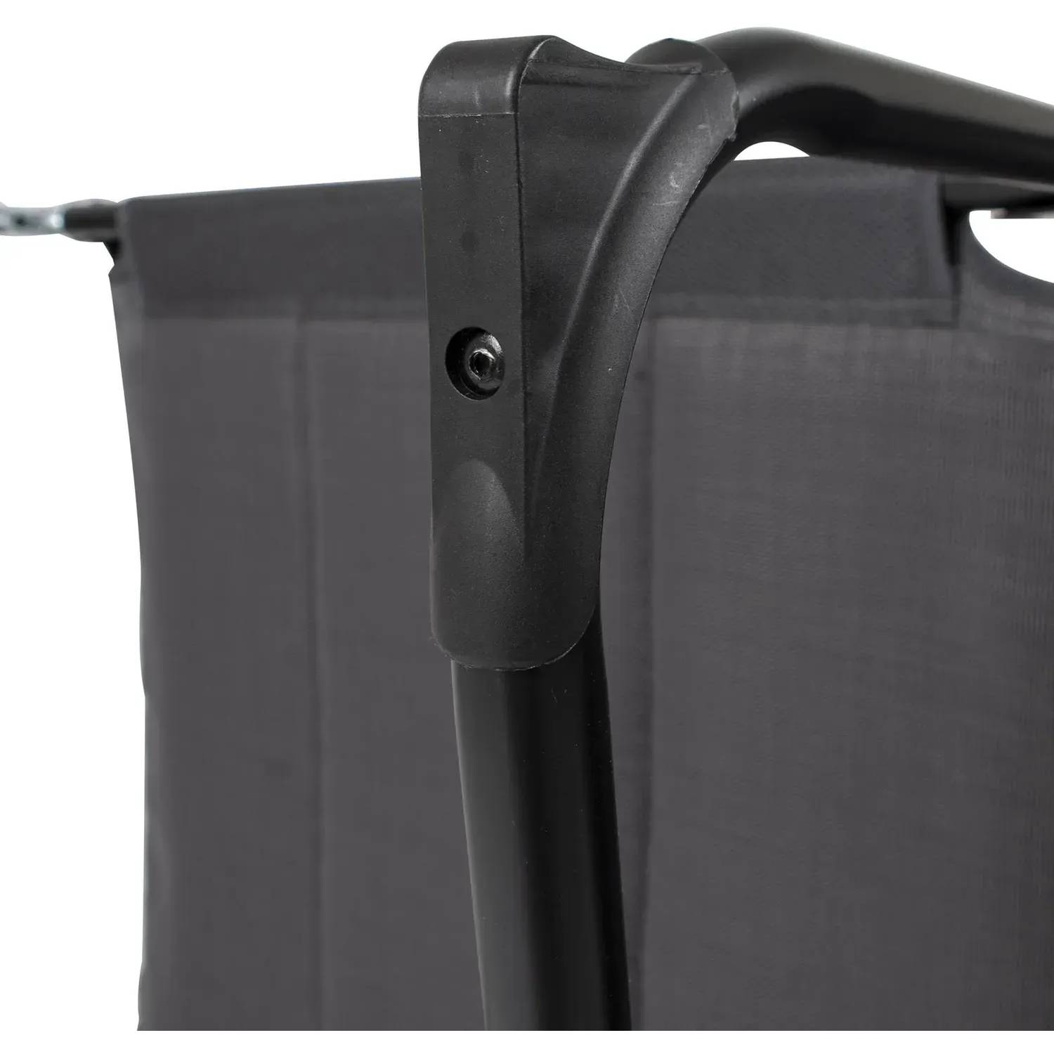 Ліжко BO-CAMP Sun Lounger With Sunscreen 5 Positions Grey (1304492) Навантаження 120