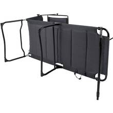 Ліжко BO-CAMP Sun Lounger With Sunscreen 5 Positions Grey (1304492)