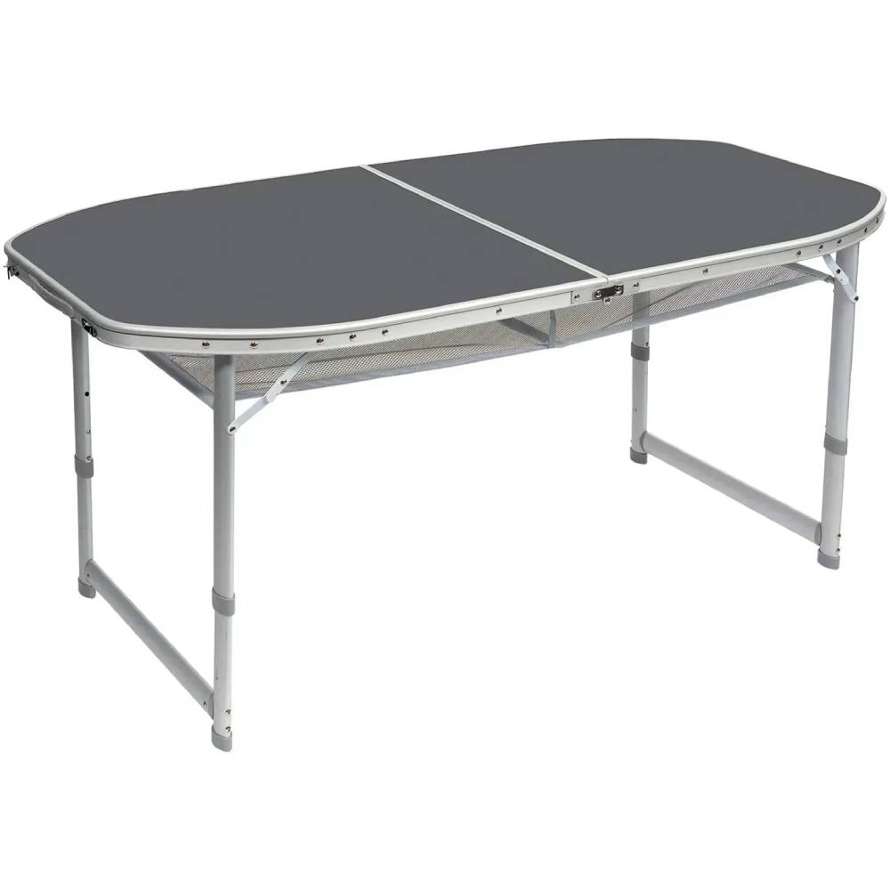 Стол BO-CAMP Case Model Oval 150x80 см Grey (1404399)