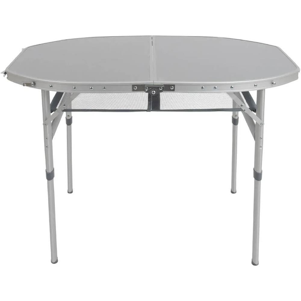 Стіл BO-CAMP Premium Oval 100x70 см Grey (1404424) Додатково У комплекті сітка; розміри стільниці: 100х70 см