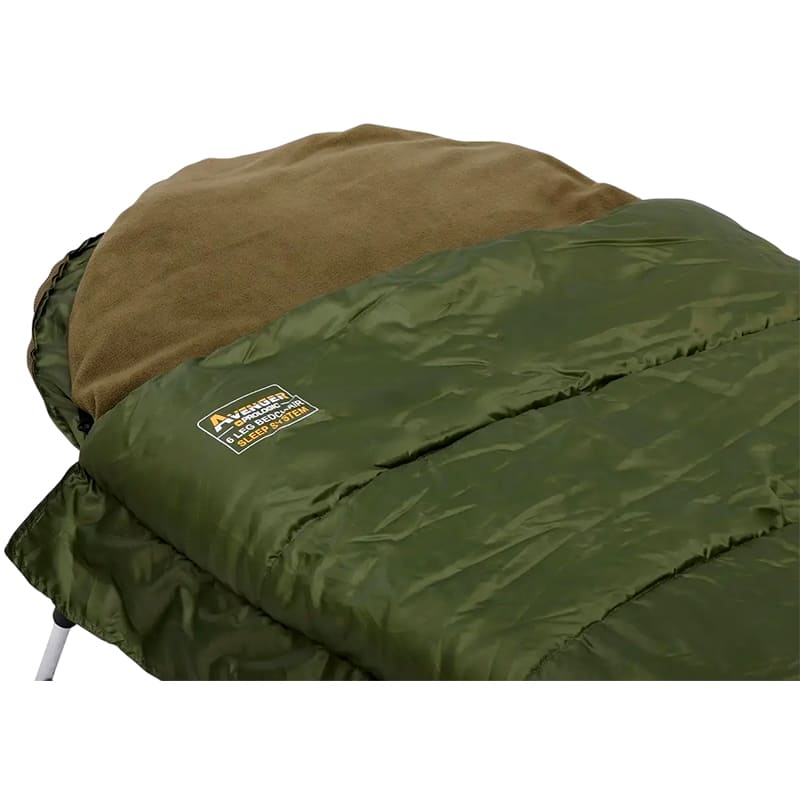 Раскладушка PROLOGIC Avenger S/Bag & Bedchair System 8 leg (1846.15.39) Дополнительно Регулируемые ножки с подвижными широкими упорами обеспечивают стойкость на неровных поверхностях разной плотности