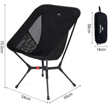 Стул раскладной NATUREHIKE CNK2550JJ013 Yamami YL01 М Black (6927595775431)